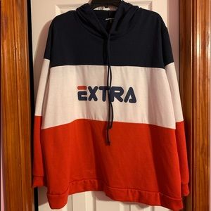 Charlotte Russe Plus Hooded Shirt